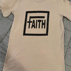 Bella Canvas Kids Tan Faith Graphic Tee